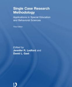 Single Case Research Methodology Applications in Special Education and Behavioral Sciences 8211 3rd
