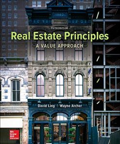 Real Estate Principles A Value Approach