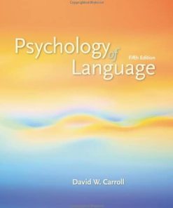 Psychology of Language 5th by Dd W Carroll