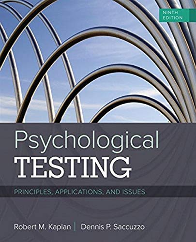 Psychological Testing Principles Applications and Issues