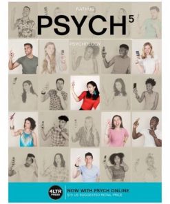 PSYCH 5 Introductory Psychology 5th New Engaging Titles from 4LTR Press 5