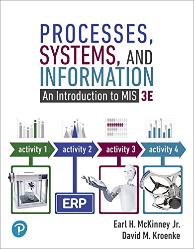 Processes Systems and Information An Introduction to MIS 3rd by David M Kroenke