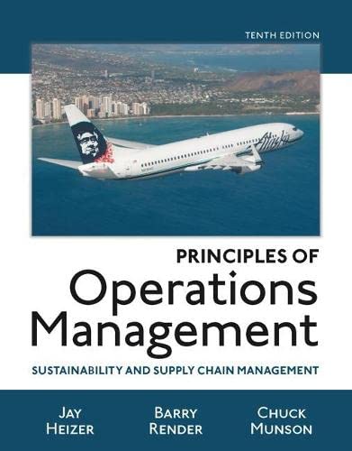 Principles of operations management sustainability and supply chain management