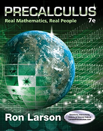 Precalculus real mathematics real people