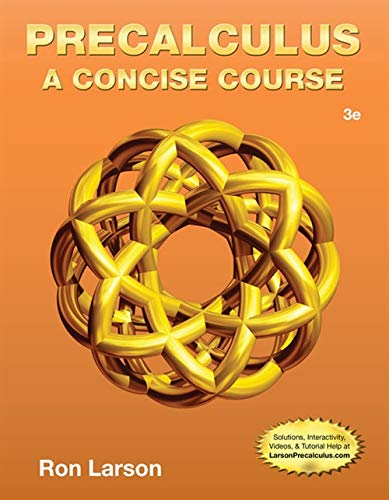 Precalculus a concise course