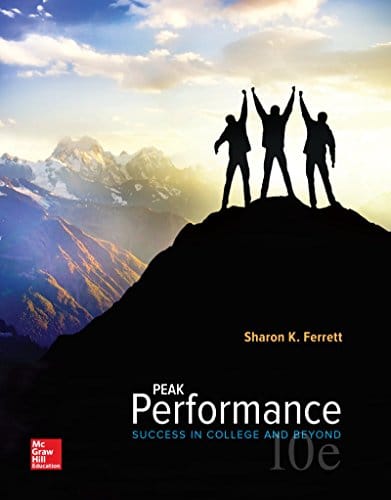 Peak Performance Success in College and Beyond 10th