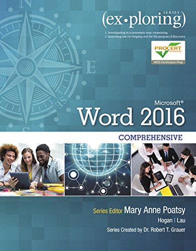 Microsoft Word 2016 comprehensive 8211 1st