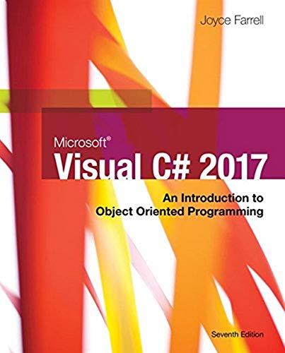 Microsoft Visual C 2017 An Introduction to ObjectOriented Programming