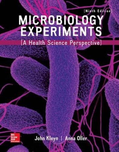 Microbiology Experiments A Health Science Perspective 9