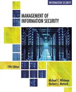 Management of Information Security 5th by Michael E Whitman