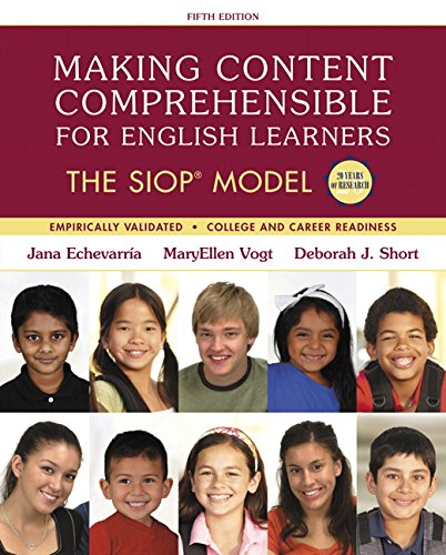 Making Content Comprehensible for English Learners The SIOP Model 8211 5th