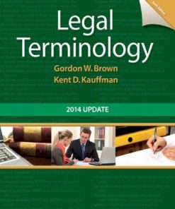 Legal Terminology 2014 Update 6th by Gordon Brown