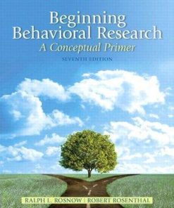 Beginning Behavioral Research A Conceptual Primer 7Th