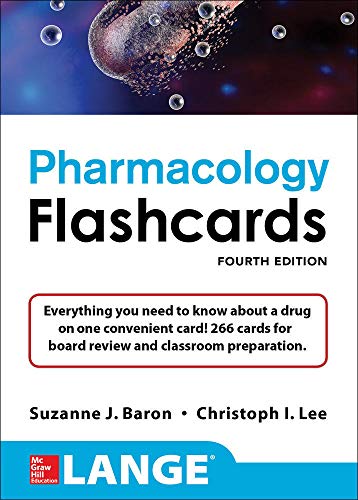LANGE Pharmacology Flashcards 8211 4th