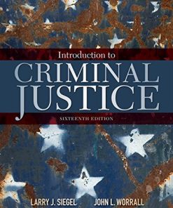 Introduction to Criminal Justice 8211 16th
