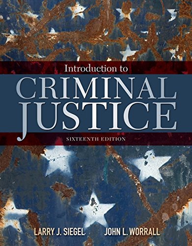 Introduction to Criminal Justice 8211 16th
