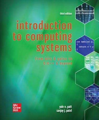 Introduction to Computing Systems From Bits 038 Gates to C 038 Beyond