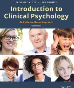 Introduction to Clinical Psychology 4th by John Hunsley