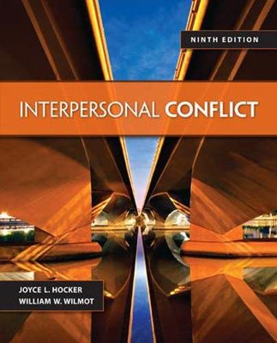 Interpersonal Conflict 9th