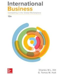 International Business Competing in the Global Marketplace 8211 12th