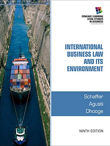 International Business Law and Its Environment 8211 9th