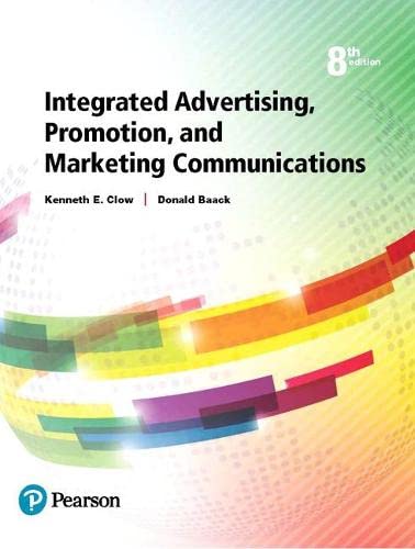Integrated Advertising Promotion and Marketing Communications 8211 8th