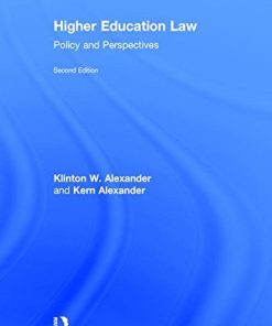 Higher Education Law Policy and Perspectives 2nd