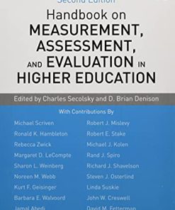 Handbook on Measurement Assessment and Evaluation in Higher Education 8211 2nd