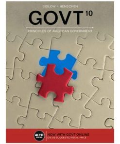 GOVT with MindTap Political Science 1Term Access Code 8211 10th