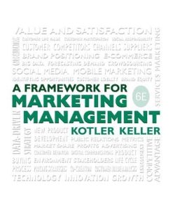 Framework for Marketing Management 8211 6th