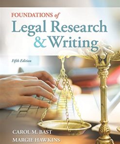 Foundations of Legal Research and Writing 8211 5th