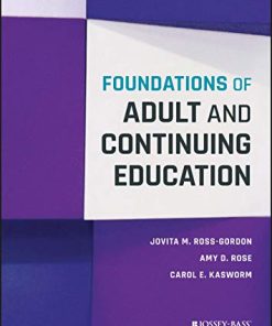 Foundations of Adult and Continuing Education 1st
