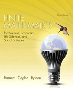 Finite Mathematics for Business Economics Life Sciences and Social Sciences 8211 13th
