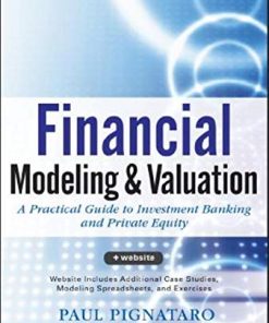 Financial Modeling and Valuation A Practical Guide to Investment Banking and Private Equity 8211 1st