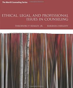 Ethical Legal and Professional Issues in Counseling 5th