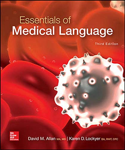Essentials of Medical Language PS Health Occupations 3