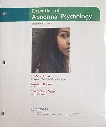 Essentials of Abnormal Psychology