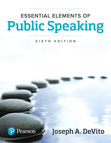 Essential Elements of Public Speaking 6th 6