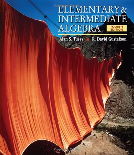 Elementary and Intermediate Algebra 4th