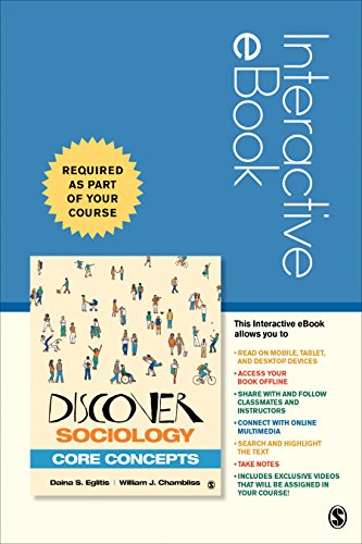 Discover Sociology Core Concepts 1st by Daina S Eglitis