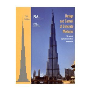 Design and Control of Concrete Mixtures 15th by Kosmatka