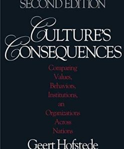 Cultures consequences comparing values behaviors institutions and organizations across nations 8211 2nd