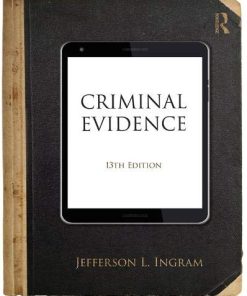 Criminal Evidence 8211 13th