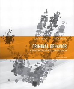 Criminal Behavior A Psychological Approach 8211 10th