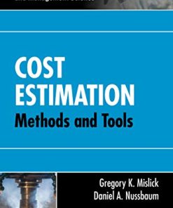 Cost Estimation Methods and Tools 8211 1st