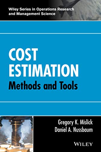 Cost Estimation Methods and Tools 8211 1st