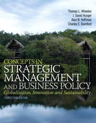 Concepts in strategic management and business policy globalization innovation and sustainability