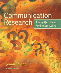 Communication Research Asking Questions Finding Answers 8211 4th