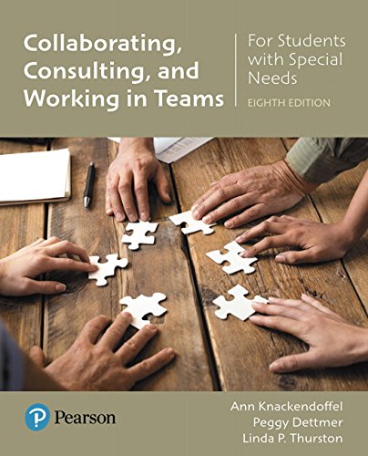 Collaborating Consulting and Working in Teams for Students with Special Needs
