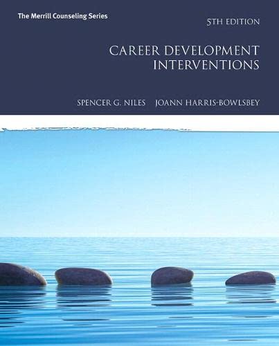 Career Development Interventions Merrill Counseling 5th